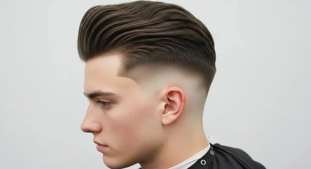 Low taper fade combined with an undercut for a trendy hairstyle