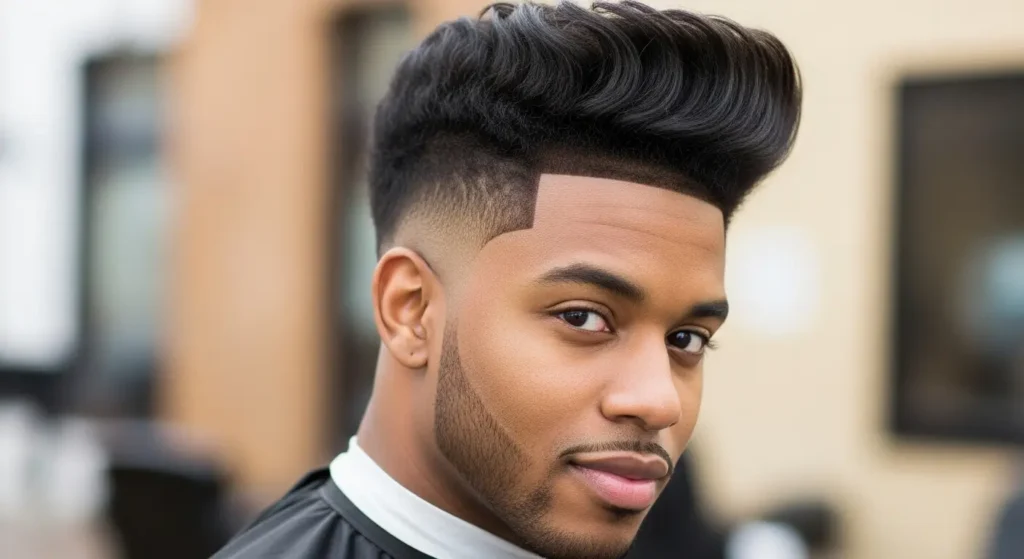 Modern blowout taper undercut with clean sides