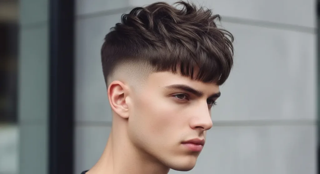 Stylish blowout taper with textured fringe detail