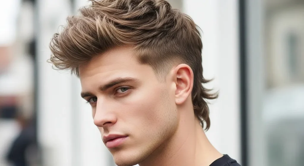 Cool Curtain Mullet Hairstyle Look