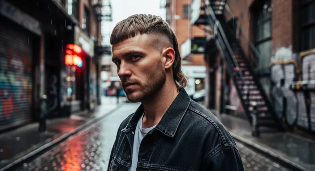 Stylish French Crop Mullet Hairstyle Look