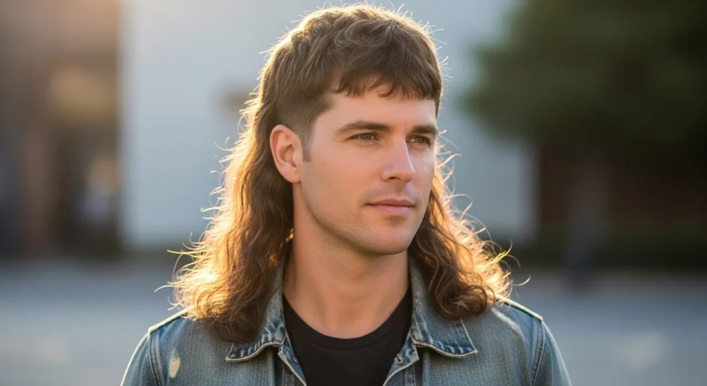 Long mullet with sharp front and voluminous back
