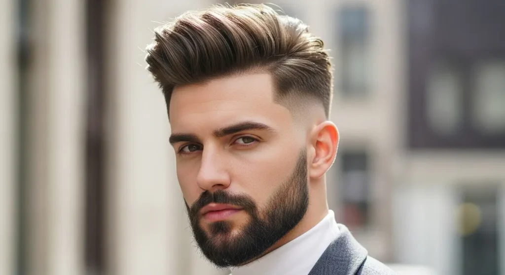 Stylish Modern Signature Low Taper Blowout Hairstyle