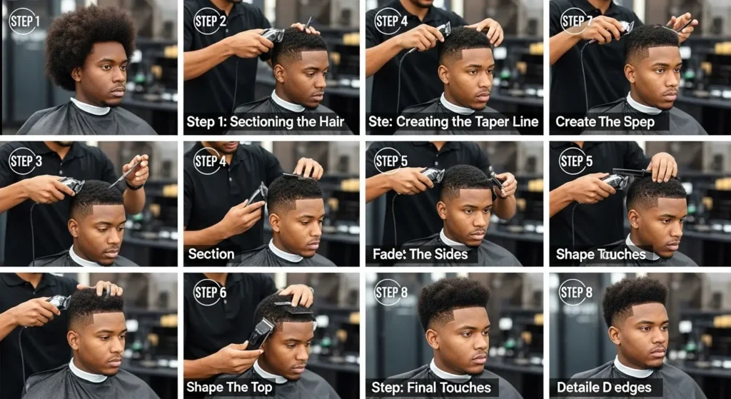 How to achieve the perfect low afro taper haircut
