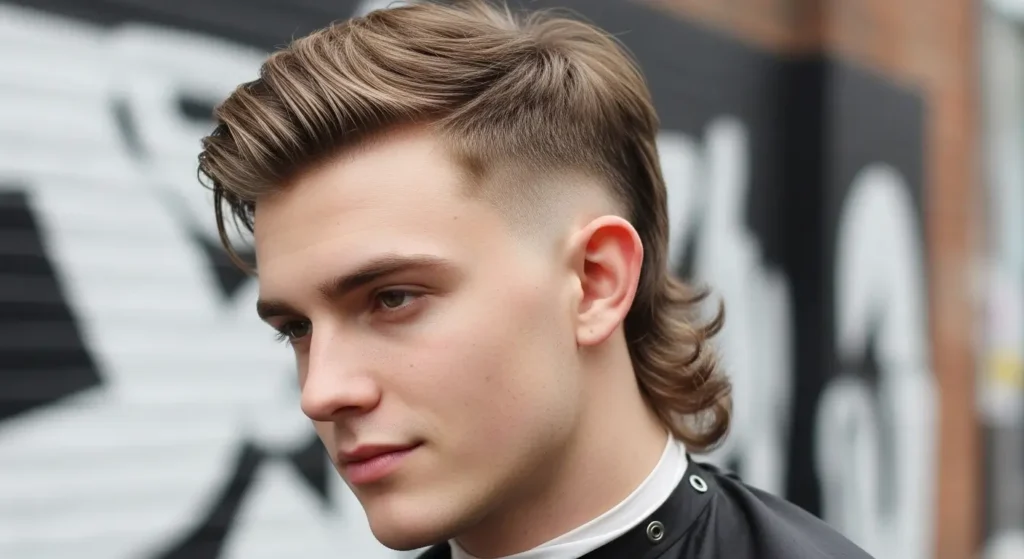 Takuache mullet haircut with edgy layered design