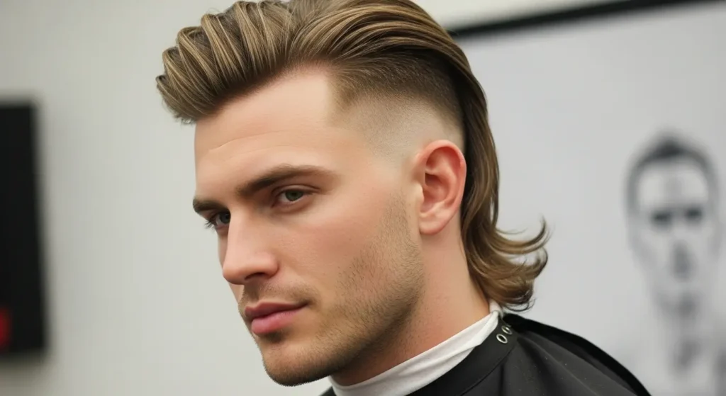 Stylish Undercut Mullet Hairstyle Look