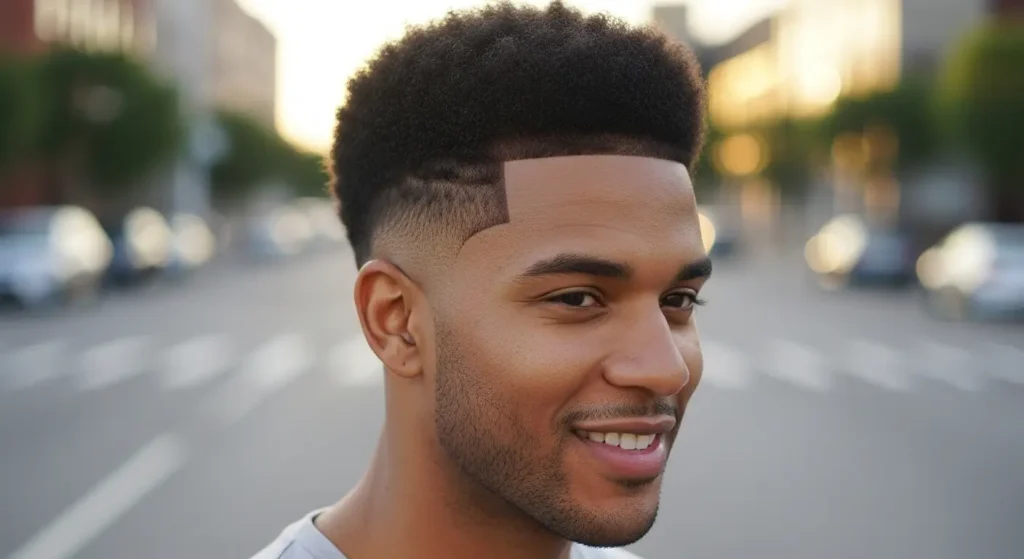 Low afro taper hairstyle loved for its clean finish