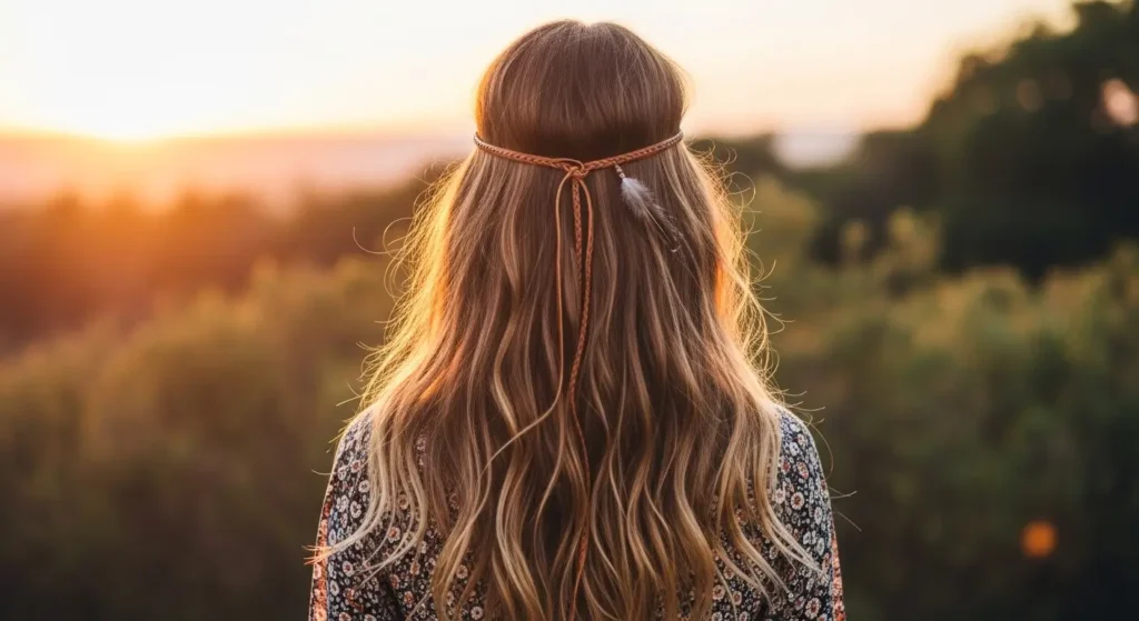 Retro boho loose waves