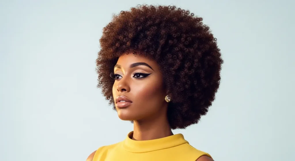 1960s iconic Afro hair