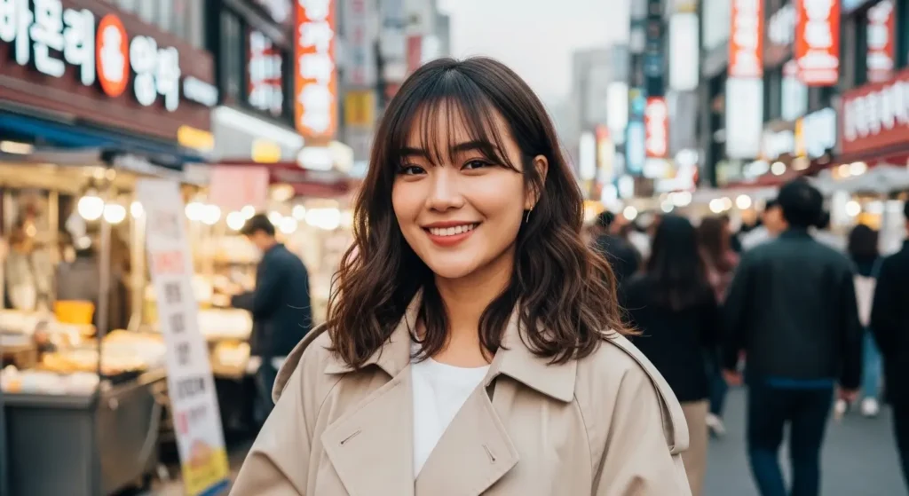 Thin see-through bangs with gentle finish