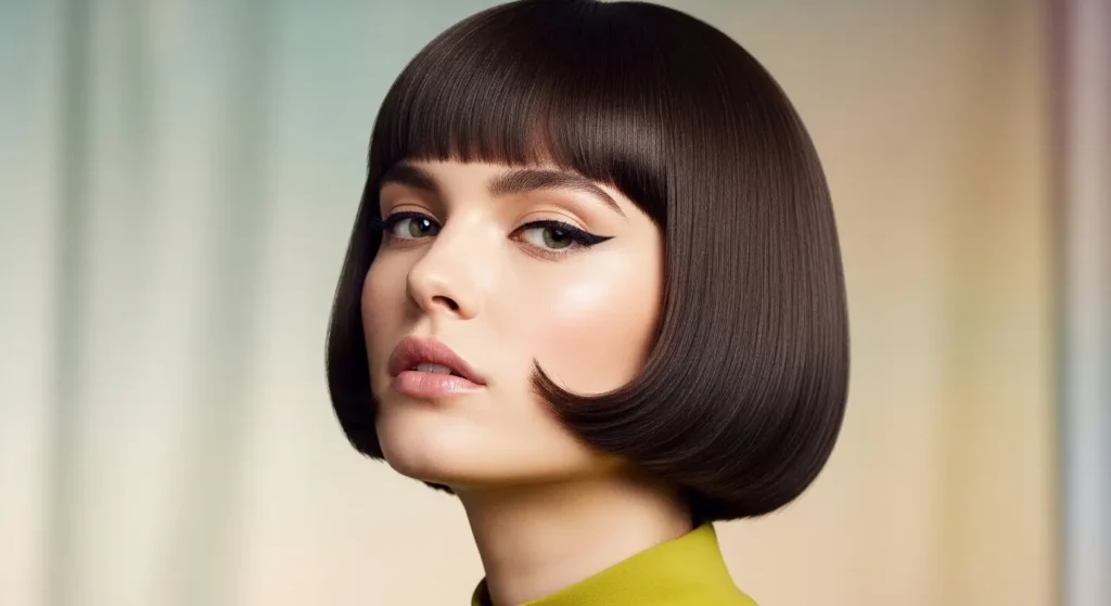 Mod 60s blunt fringe