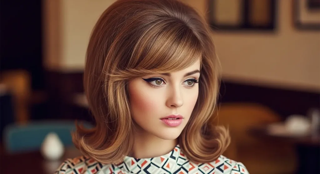 Vintage side-swept hair