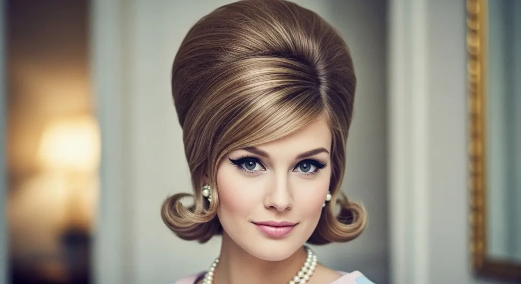 Vintage bouffant crown volume