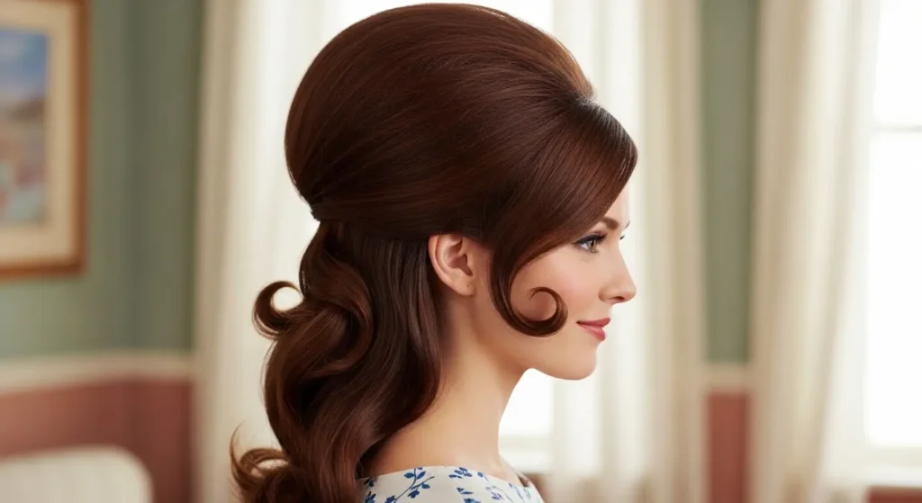 Voluminous Half-Up Flip