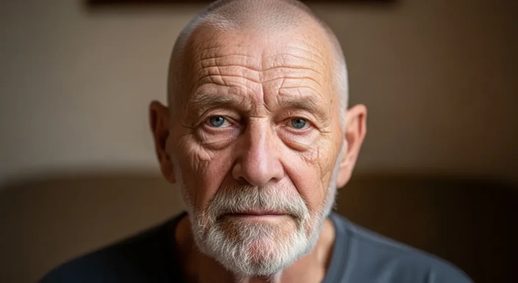 Buzz Cut Hairstyle for Older Men