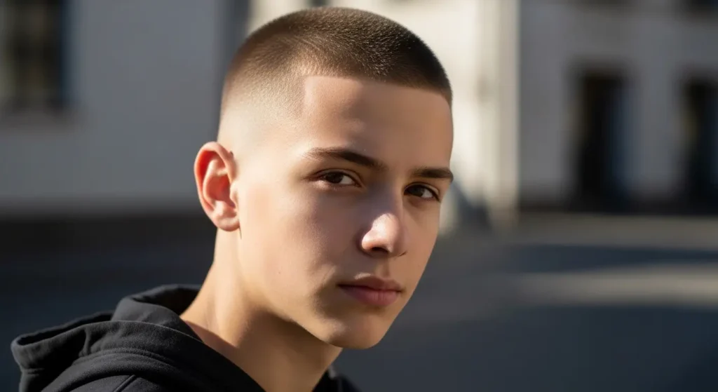 Buzz cut hairstyle