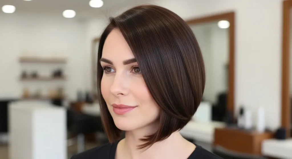 Modern contemporary classic bob haircut