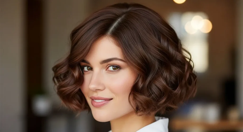 Trendy curly classic bob for women