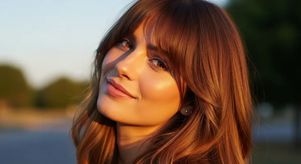 Modern Face-Framing Fringe Hairstyle