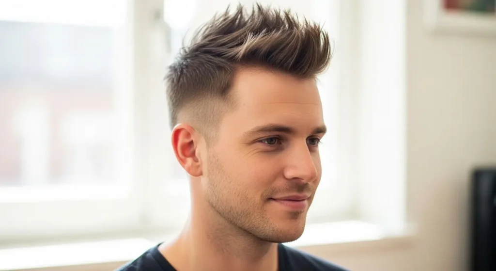 Clean low maintenance spiky hair