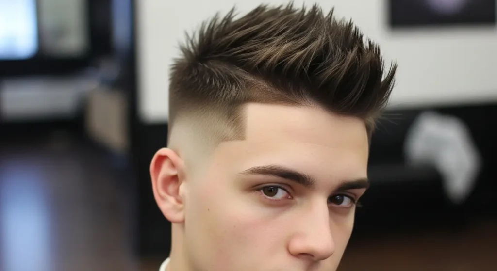 Cool low taper fade spiky haircut