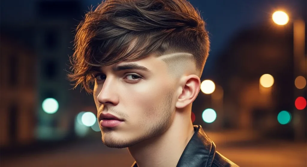 Masculine Wolf Cut with Undercut