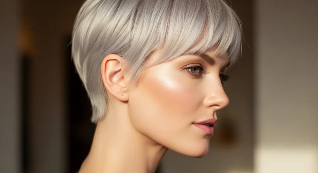 Stylish Pixie Cut Fringe Hairstyle