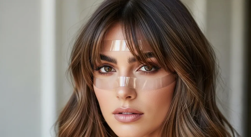 Stylish See-Through Fringe Hairstyle