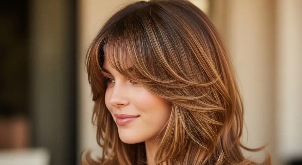 Stylish Soft Layered Fringe