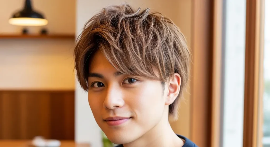 Stylish Soft Masculine Wolf Cut