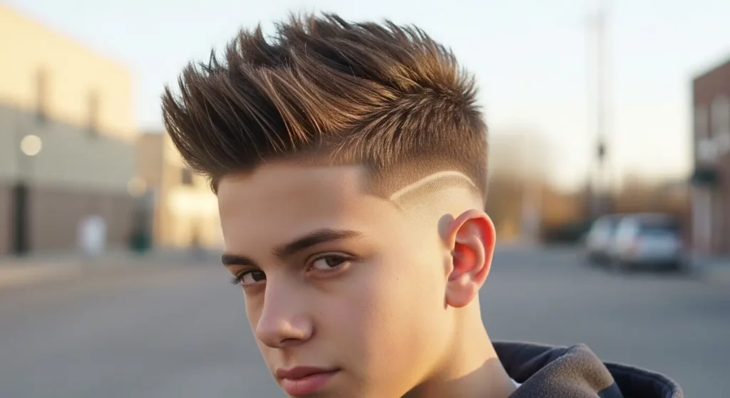 Trendy spiky hairstyle for men
