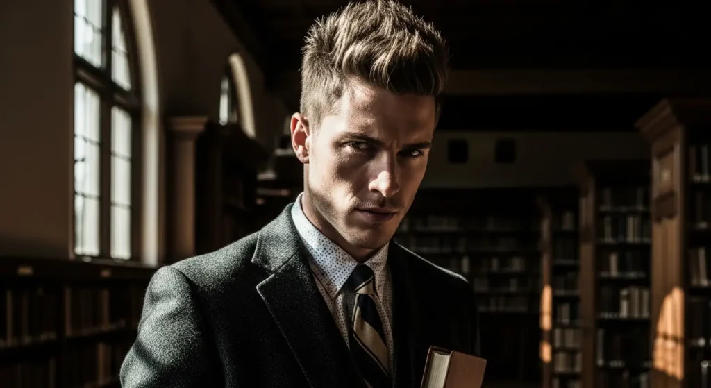 Modern Spiky Ivy League haircut