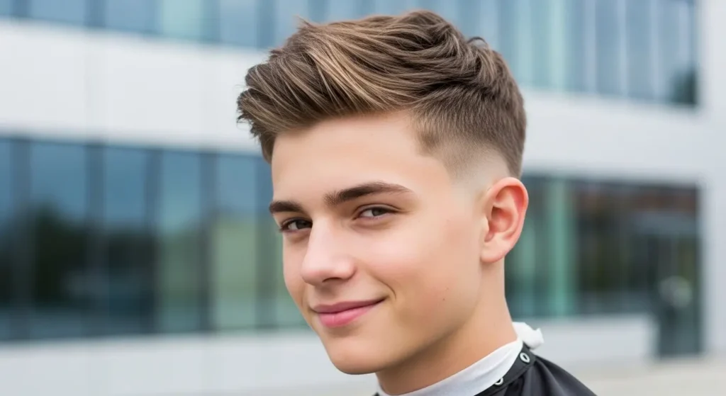 Textured crop hairstyle