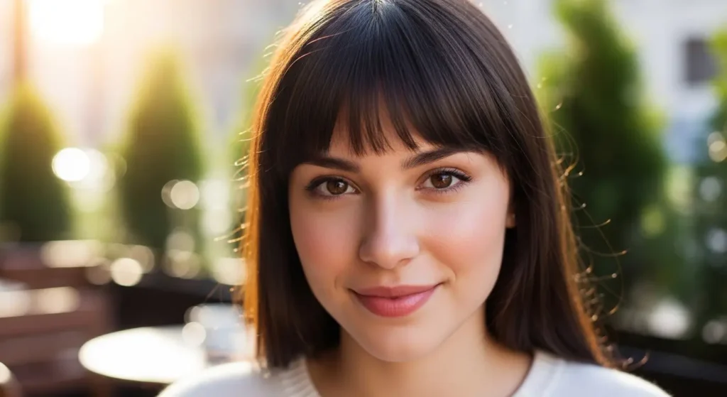 Stylish Thin Fringe Hairstyle