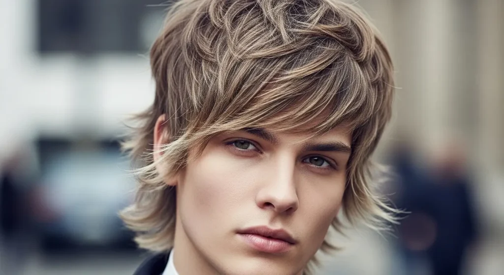 Stylish Masculine Wolf Cut Oval