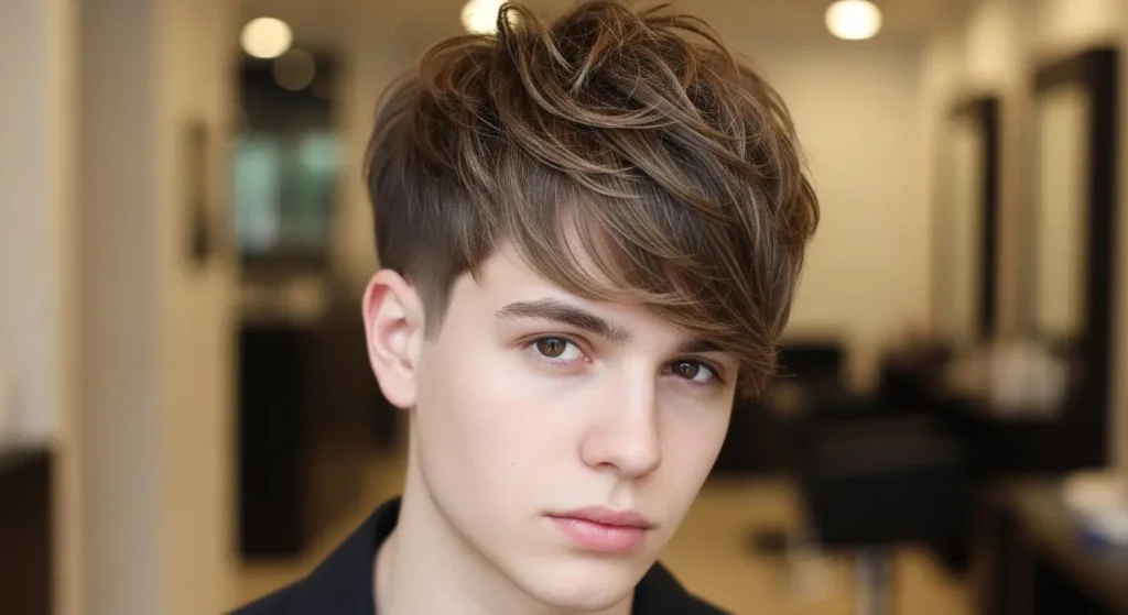 Trendy Wolf Cut for Round Faces