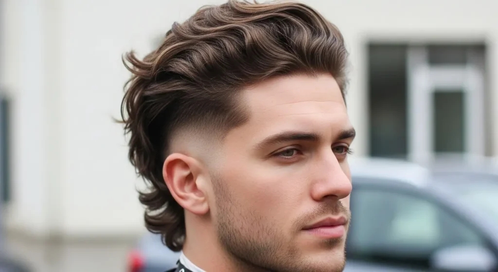 Trendy bro flow haircut look