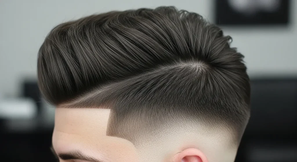 Stylish brush up haircut men