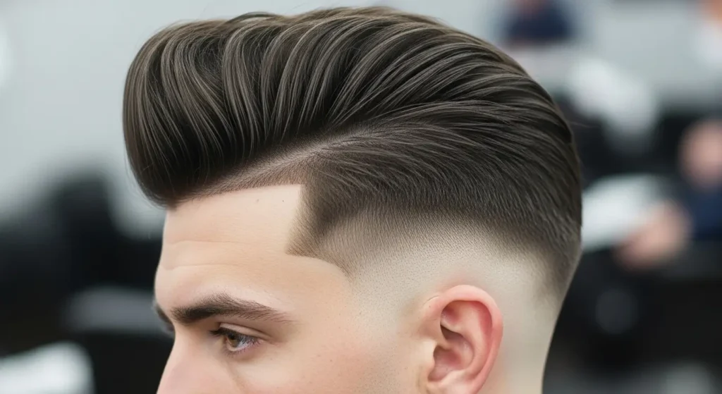Modern classic pompadour style