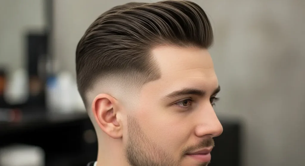 Trendy quiff haircut for men