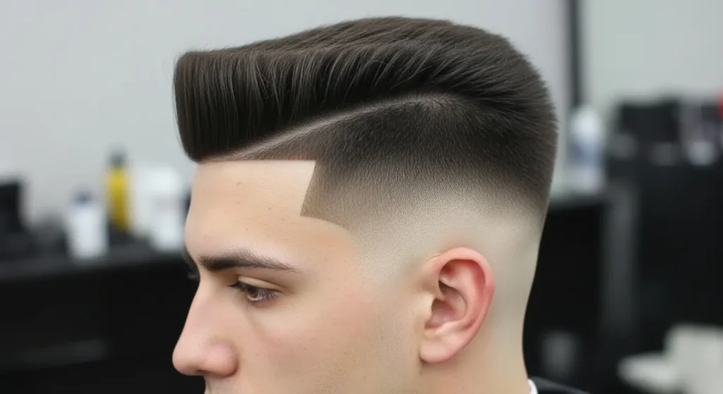 Men’s flat top hairstyle