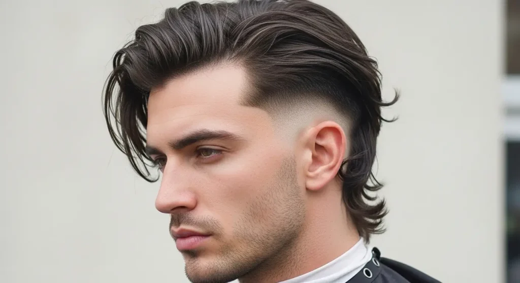 Long shag hairstyle men