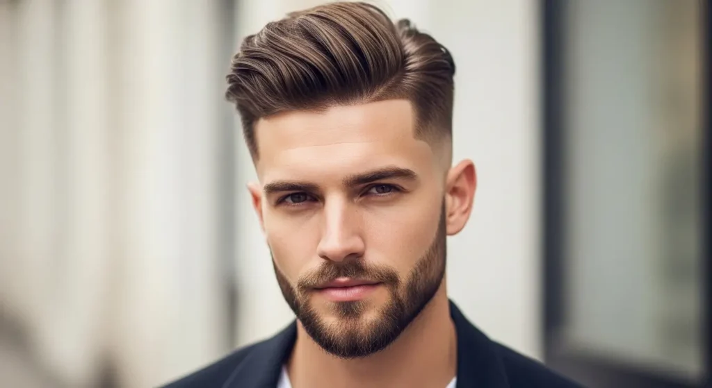 Trendy long undercut hair men