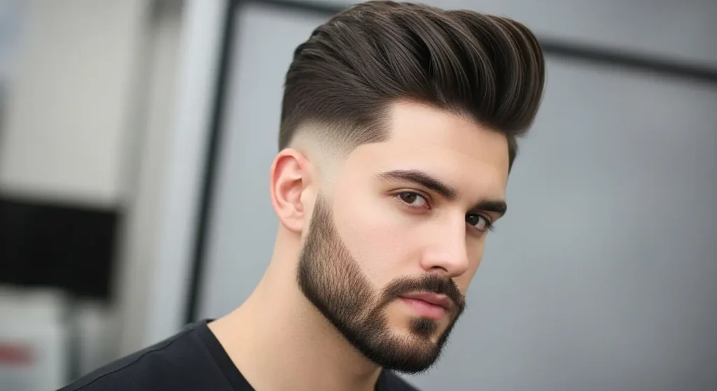 Long volume hairstyle men