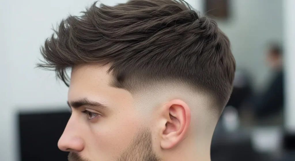 Classic messy crop haircut