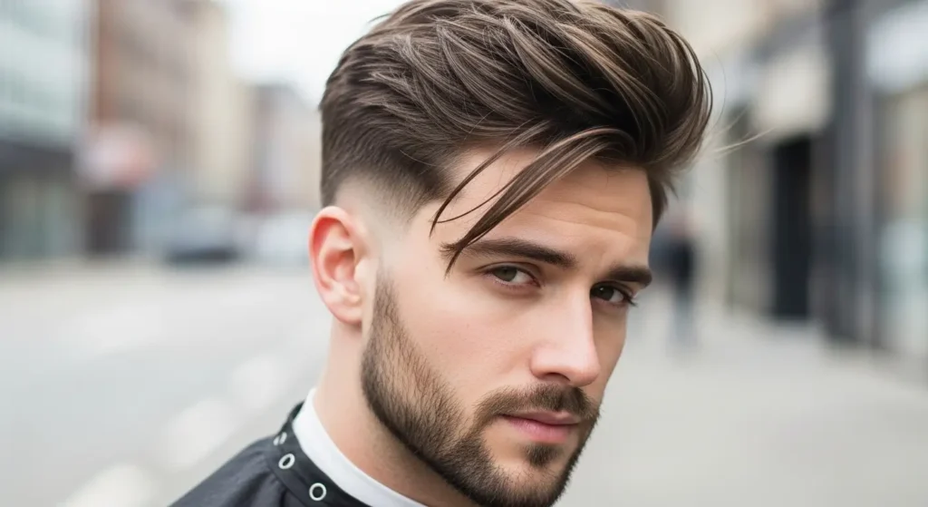 Classic messy look hairstyle