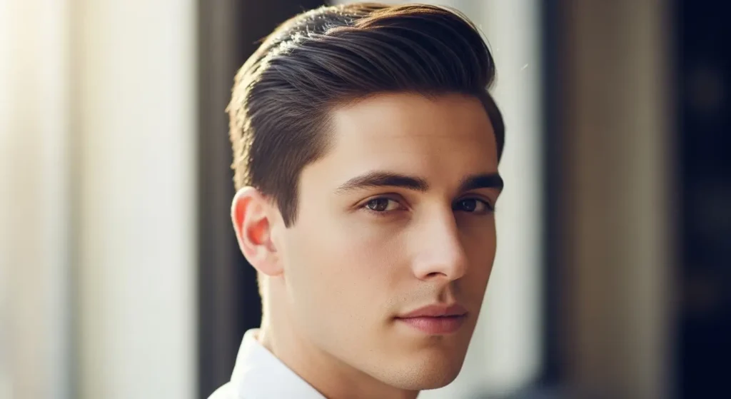 Classic side part haircut