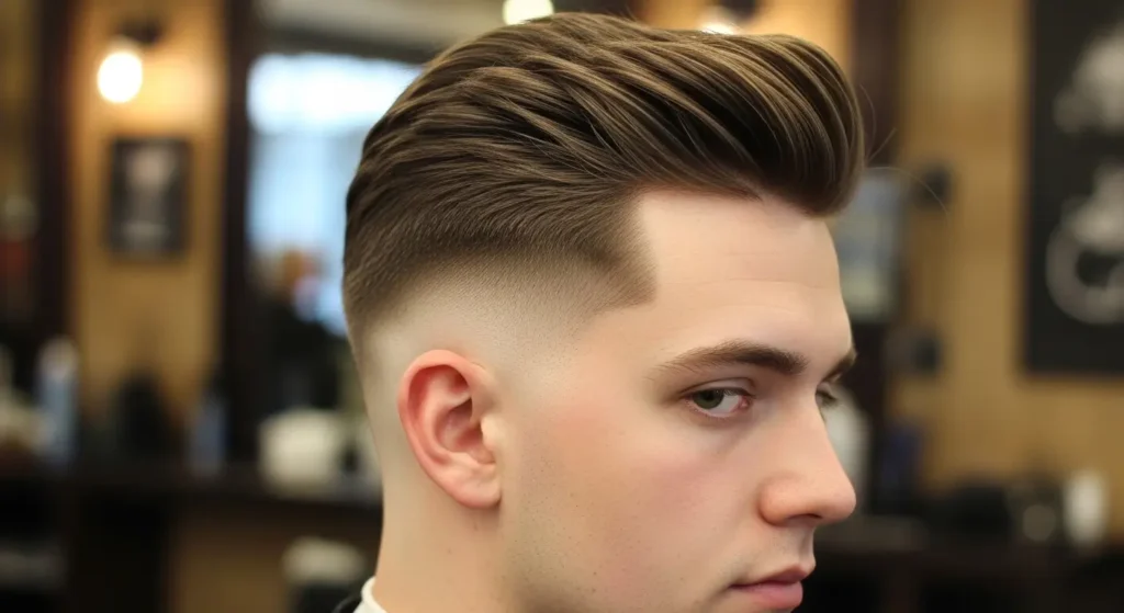 Trendy taper fade hairstyle