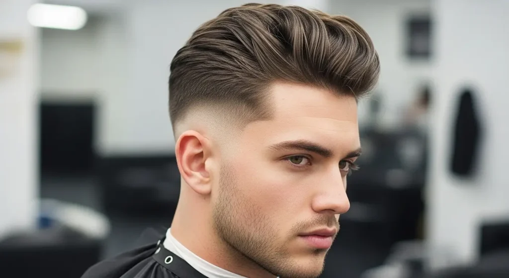 Classic undercut hairstyle men