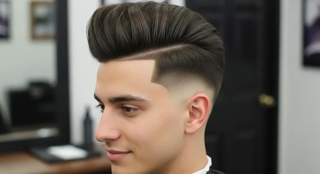 Men’s volume lift haircut